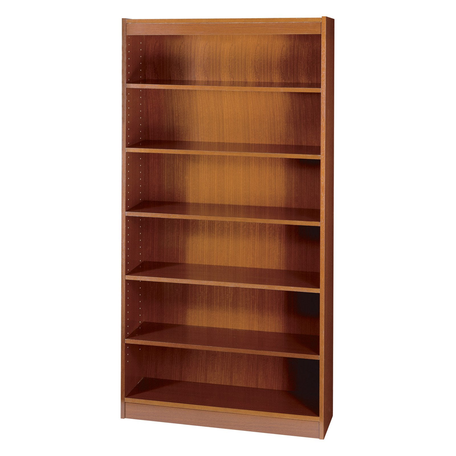 Safco 6Shelf Square Edge Veneer Bookcase