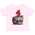 thumbnail image 3 of Inktastic 4th Birthday Fire Truck Boys or Girls Toddler T-Shirt, 3 of 5