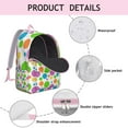 thumbnail image 4 of Waterproof Oxford fabric backpack with minimalist dots texture and adjustable shoulder straps., 4 of 5