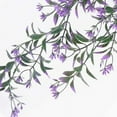 thumbnail image 3 of Viworld Artificial Hanging Ivy, Vine Plastic Plants Grass Leaves Foliage Vines, UV Resistant Greenery Fake Flowers for Home Indoor Outdoor Garden Door Wedding Party DIY Decoration - 1 Pack, Purple, 3 of 5