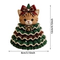 thumbnail image 3 of Animal Christmas Tree Crochet Kit, DIY Handmade Ornament with Pearl Beads Bow, Beginner Friendly Crochet Craft Set for Adults, 3 of 5