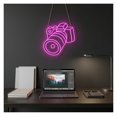 thumbnail image 3 of Letrero De Neón LED Con Forma Cámara Para Pared, Ideal Para Estudio Fotográfico, Decoración Creativa, Dormitorio, Sala Juegos, 19.6918.23in/5046.3cm, 3 of 6