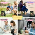 thumbnail image 5 of Solar Power Camping Fan with Light Rechargeable Battery Operated Portable Fan 4 Wind Speeds Adjustable 3 Timers Modes Cordless Battery Fan, 5 of 8