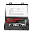 thumbnail image 2 of Akozon Outil d'Insertion de Robinet, Insert Fileté, Kit de Réparation de Filetage 15 Pcs Clé de Perceuse Torsadée en Acier Inoxydable Insert Fileté pour Voiture M14x1.25, 2 of 8