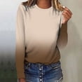 thumbnail image 2 of Hauts à Manches Longues pour Femmes T-Shirt Ample Imprimé Mode pour Femmes Blouse à Manches Longues Col Rond Hauts Décontractés T-Shirts à Manches Longues pour Femmes T-Shirts Longs pour Femmes T-Shirts pour Femmes Mode, 2 of 9