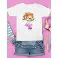 thumbnail image 3 of Girl With A Dress T-Shirt Juniors -Image by Shutterstock,  x-Small, 3 of 4