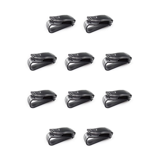 Riwesomey Parasol para coche, gafas de sol, billete de recibo, Clip para tarjeta, soporte de almacenamiento, abrazadera, clip de colección 1 pieza 10piezas Riwesomey CBP432443