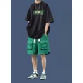 thumbnail image 2 of Camisetas, pantalones cortos, trajes para hombres, jogger, estampado, deportes, correr, jogging, gráfico, elegante, conjuntos para hombre, nuevo, conjunto de 2 piezas a juego S, 2 of 5