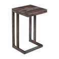 thumbnail image 6 of Pemberly Row Contemporary Solid Sheesham Wood C Table in Gray (Set of 2), 6 of 8