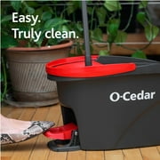 O-Cedar EasyWring™ Microfiber Spin Mop & Bucket System with 1 Extra Mop Head Replacement (2 Total Refills)