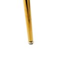 thumbnail image 4 of 39.4" Modern Minimalist Round Glass Dining Table, Clear Glass Top & Gold-Plated Metal Legs, for Kitchen/Dining/Living Room, 4 of 7