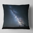 thumbnail image 2 of Designart Summer Night with Stars in Crimea - Landscape Photography Throw Pillow - 16x16, 2 of 5