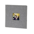 thumbnail image 4 of BinKFF Photo Album Self Adhesive Scrapbook for 4x6 5x7 8x10 Pictures Linen Cover Scrapbook Album DIY with Display Window 40 Blank Pages for Family Wedding Travel Baby, 4 of 9