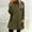 Dark Green, variant on KANG Fleece Crewneck Sweatshirt Long Sleeve Thermal Pocket Pullover Soft Warm Winter Casual For Ladies Outerwear