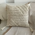 thumbnail image 1 of Boho Throw Pillow Covers 17x17 Of Decorative Cushion Case Striped Pillows Cover Pillow Cases Pillowcase For Sofa Couch Bed, 1 of 6