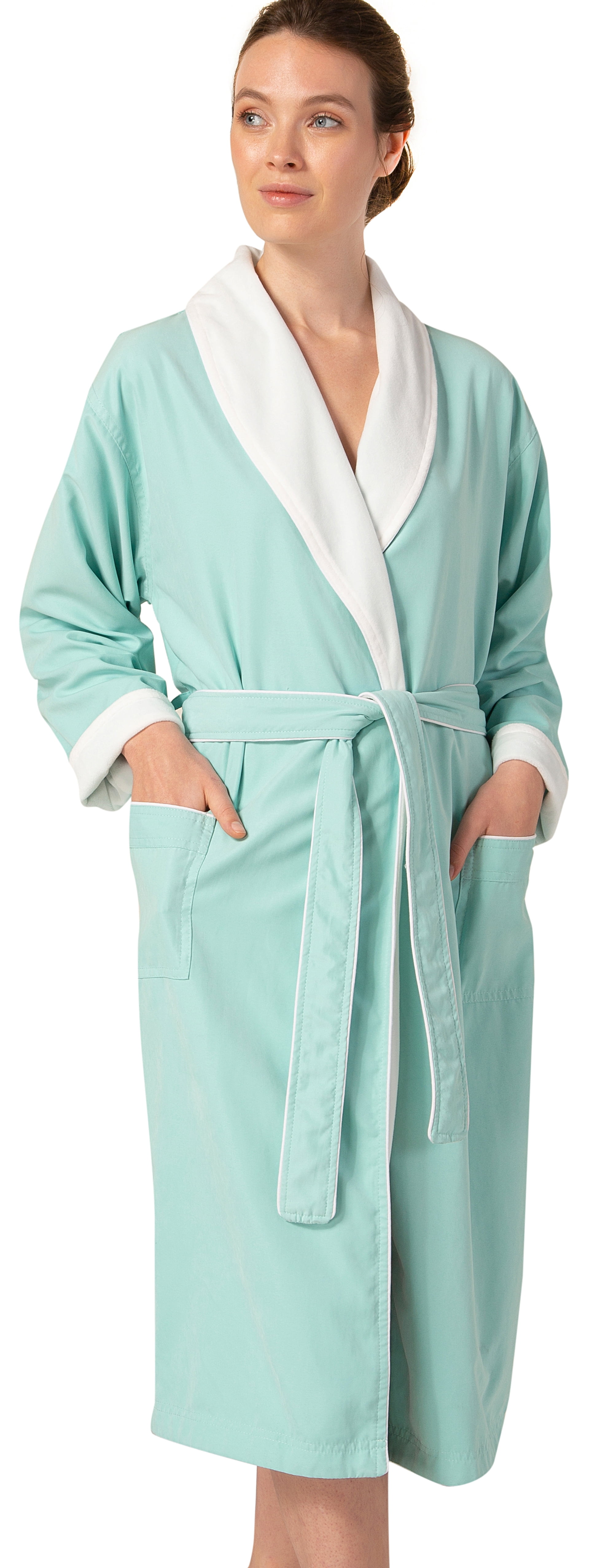 Seyante Plush Lined Microfiber Unisex Warm Spa Robe Luxury Hotel