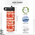 thumbnail image 4 of Pofeuu Tomatoes And Chili Print 18oz Sports Insulated Kettle, Sports Bottle Water Bottles For Men Women For Gym Hiking Camping Running Mountain Bike Outdoor Sports, 4 of 8