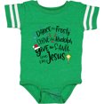 thumbnail image 3 of Inktastic Dance Like Frosty, Shine Like Rudolph, Give Like Santa Boys or Girls Baby Bodysuit, 3 of 5