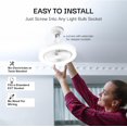 thumbnail image 2 of Bell+Howell Socket Air Socket Fan Light &acirc;?? Wireless Ceiling Fan with Lights and Remote, Ventilateur Plafond Avec Lumiere, Ceiling Fa, 2 of 8