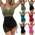 thumbnail image 1 of Daiosportswear Robe de Bain pour Femmes Maillots de Bain Paréo en Maille Transparente Maillots de Bain, 1 of 8
