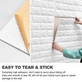 thumbnail image 4 of Elegant Choise 3D Brick Foam Wallpaper Self Adhesive Tile Stone Panels Wall Sticker Waterproof, 4 of 26