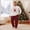 White Kid, variant on Christmas Family Pajamas Matching Set Long Sleeve Tops and Plaid Pants Set