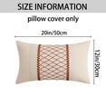 thumbnail image 6 of REGALWOVEN Geometry Weave Patchwork Throw Pillow Covers Set of 2 for Sofa Farmhouse Living Room Decor Orange 12" x 20", 6 of 6