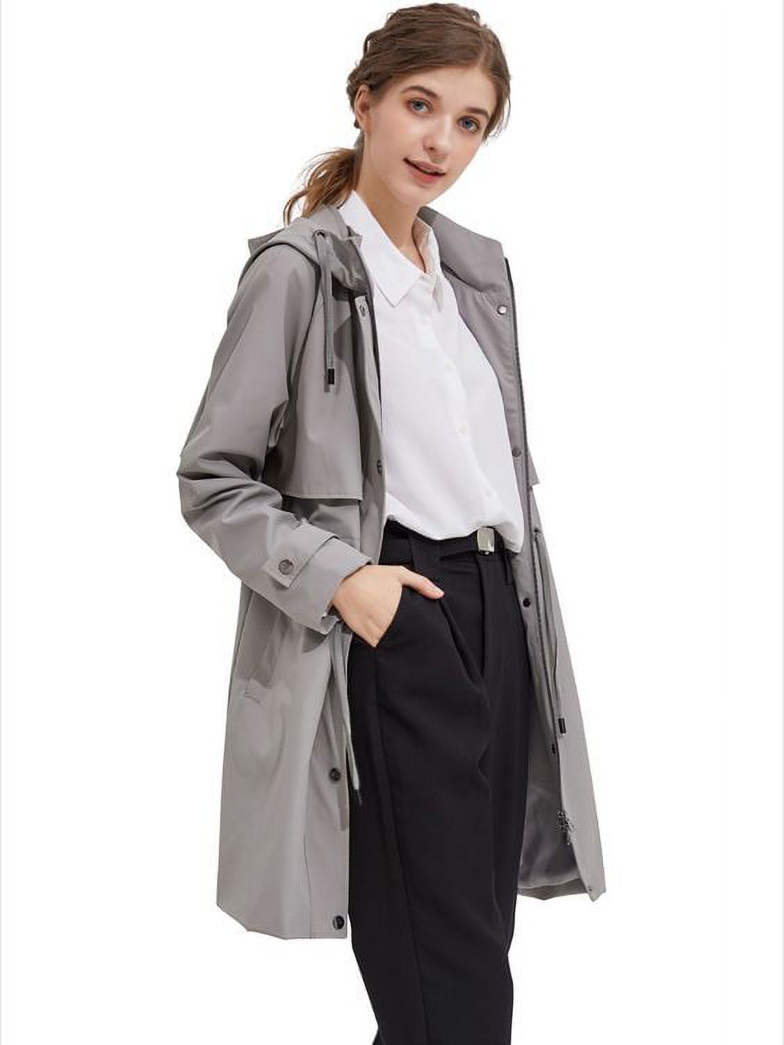 Orolay Women's Double Breasted Long Trench Coat with Belt - image 2 of 5