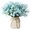 Blue, variant on HAOSHICS 10Pcs Artificial Spring Grass Orchid,Fake Silk Flower Bunches,UV Resistant Floral for Outdoor Indoor Home Garden Office Wedding Patio Vase Decor (rose red)