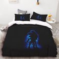thumbnail image 2 of Juego de edredón de 3 piezas con estampado digital 3D de Sonic, suave, textil para el hogar, 100 % poliéster, tamaño king, decoración para dormitorio, regalo para adolescentes, 2 of 5