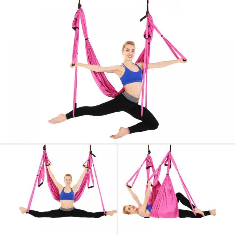 2PCS Inversion Therapy Anti-Gravity Joyful Yoga Swing Aerial Swing Hammock Gym 