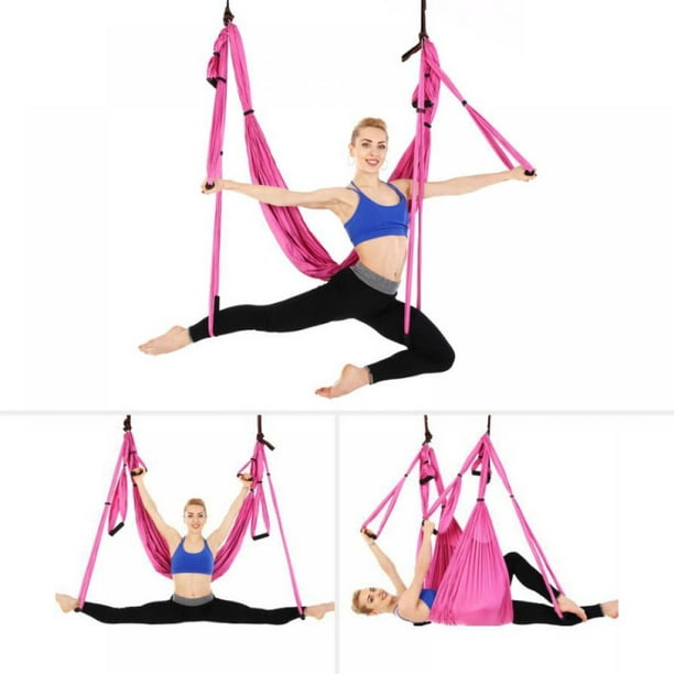 Bangus Yoga Swing, Yoga Hammock Trapeze Sling Kit Fitness Inversion Swing  Ceiling Hanging with Extension Straps and Instruction