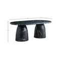thumbnail image 3 of Meridian Furniture Cosenza Black 78" Indoor/Outdoor Concrete Dining Table, 3 of 7
