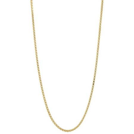 Pori Jewelers 18kt Gold-Plated Sterling Silver 2mm Box Chain Men's Necklace, 20