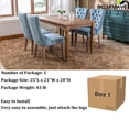 thumbnail image 2 of Velvet Upholstered Dining Chair/Kitchen & Dining Room Chairs, High-End Tufted Dining Chairs with Rubber Wood Legs and Nailhead Trim, Dining Chairs Set of 2 (Light Blue), 2 of 12