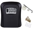 thumbnail image 1 of SPRING 4-Digit Password Storage Combination Lock Box Outdoor Use For House Keys black, 1 of 8