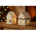 thumbnail image 6 of Light-Up LED House Christmas Tabletop Decoration, White, 6.75",B Resin, 6 of 6