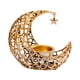 thumbnail image 5 of Quemador de incienso de Oriente Medio, incensario, soporte para incienso, adorno metálico en forma de luna Oro, 5 of 9