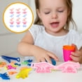 thumbnail image 3 of Shisuyan 18pcs Colorful Dough Dinosaur Toys Dinosaur Plastic Molds for Clay Modeling (Random Color), 3 of 8