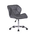 thumbnail image 4 of ViscoLogic JAGER Quilted Comfort Computer Desk Office Chair Stool (Grey), 4 of 4