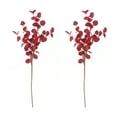 thumbnail image 3 of Burgundy Felt Eucalyptus Spray - Set of 2, 3 of 4