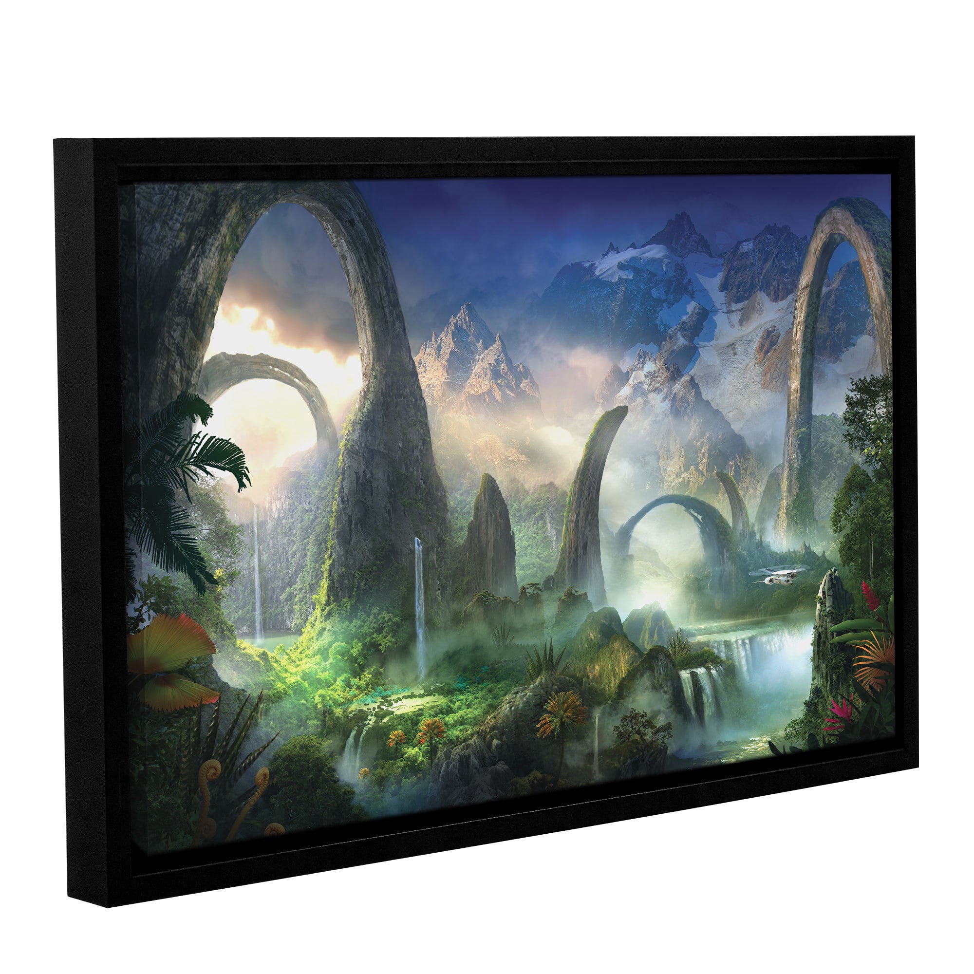 ArtWall Philip Straub "Great North Road" Gallery-wrapped Floater-framed Canvas