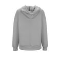 thumbnail image 6 of Womens Hooded Sweatshirts Plus Size Oversized Hoodie Long Sleeve V Neck Sweatshrit With Poccket Solid Color Women's Tunics Fall Pullover Casual Loose Tops for Work Office Clothes, 6 of 6