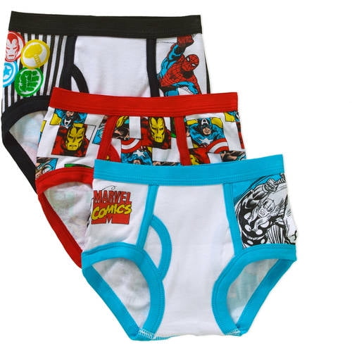 The Avengers Comics Toddler Boys Underwear, 3Pack
