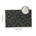 thumbnail image 2 of 4 Pce Oil Proof And Heat Insulation Tray Mat 12x18in Western Dining Table Tablecloth Mat For Family Banquet Picnic In The Hotel Green Buffalo Plaid Check Tartan Scotland_4, 2 of 8