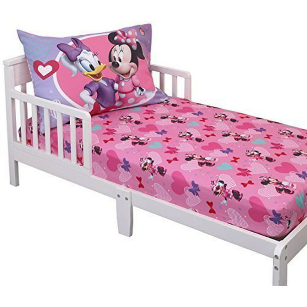 Disney Minnie Mouse Toddler Sheet Set, Can Twin Sheets Fit On A Toddler Bed