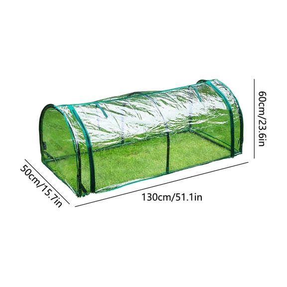FEOLGEHLY Small Greenhouse for Indoor Outdoor, 51.1*15.7*23.6 inch Portable Tabletop Plant Greenhouse for Plant Growth and Seedling Propagation, Mini Greenhouses for Garden Balcony Windowsill Home