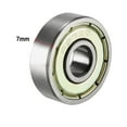 thumbnail image 3 of Deep Groove Ball Bearing 627ZZ Double Shield, 7mm x 22mm x 7mm Chrome Steel, 3 of 4