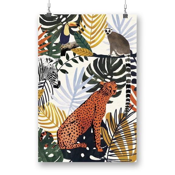 Jungle Jumble Collection B. Poster - Victoria Borges Designs,