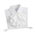 thumbnail image 4 of Collar con rufa blusa blusa media camisa accesorios decorativos elegantes cuello falso elegante, 4 of 8